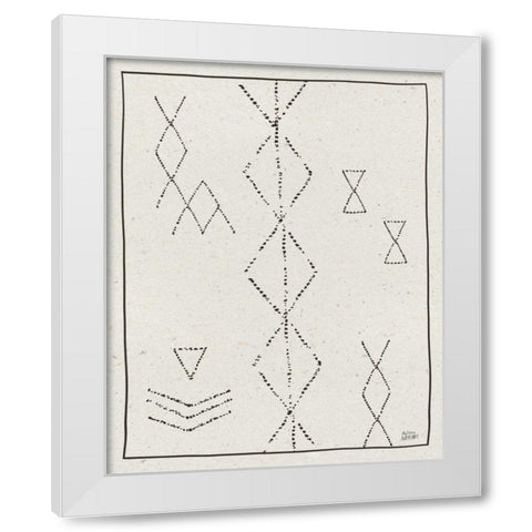 Nordic Geo IV White Modern Wood Framed Art Print by Averinos, Melissa