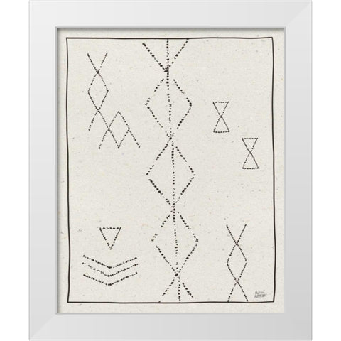 Nordic Geo IV White Modern Wood Framed Art Print by Averinos, Melissa