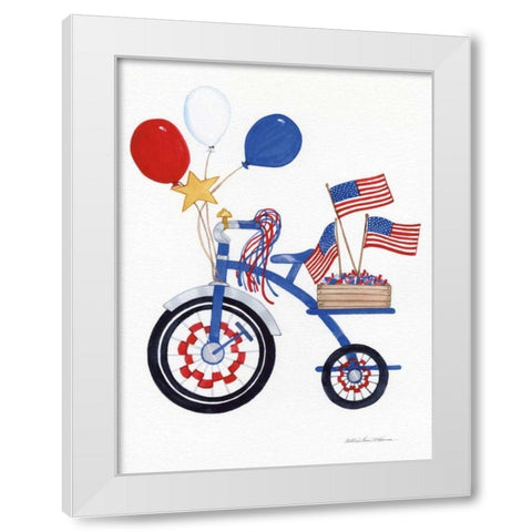 Decorated for the Parade White Modern Wood Framed Art Print by McKenna, Kathleen Parr