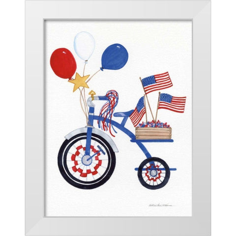 Decorated for the Parade White Modern Wood Framed Art Print by McKenna, Kathleen Parr