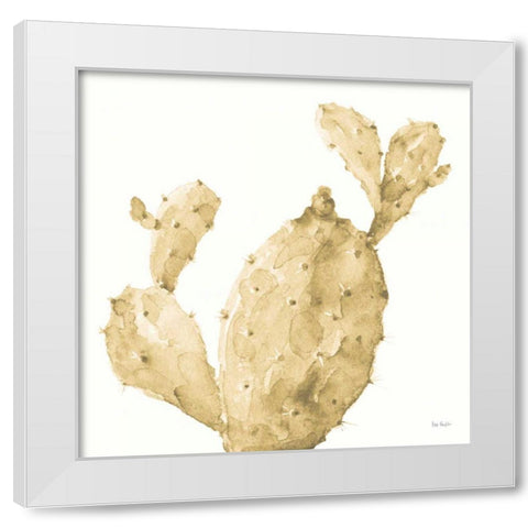 Mixed Greens XXXV Gold White Modern Wood Framed Art Print by Audit, Lisa