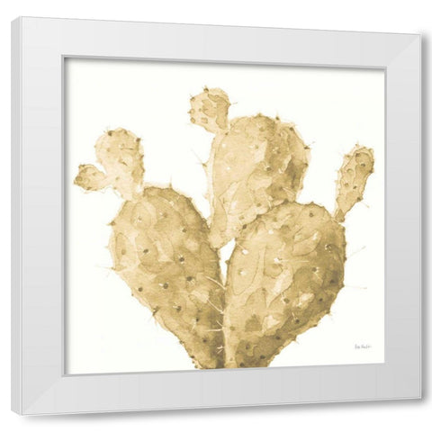 Mixed Greens XXXVI Gold White Modern Wood Framed Art Print by Audit, Lisa