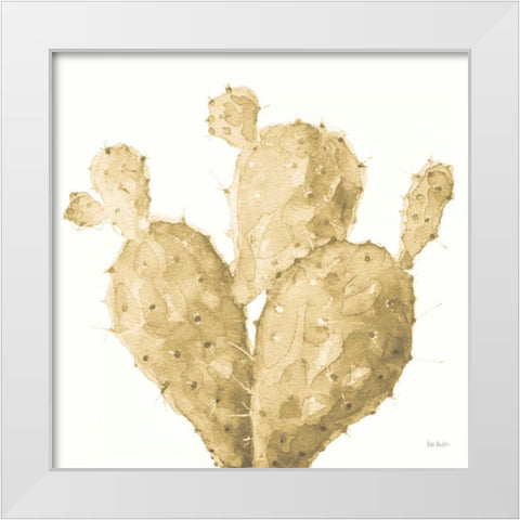 Mixed Greens XXXVI Gold White Modern Wood Framed Art Print by Audit, Lisa