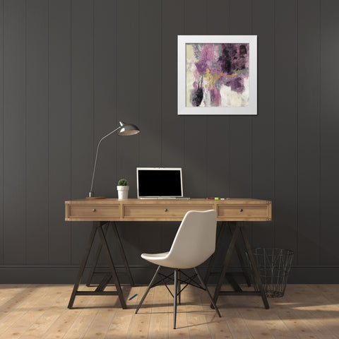Sparkle Abstract II White Modern Wood Framed Art Print by Vassileva, Silvia