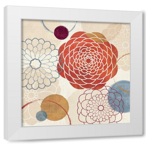 Abstract Bouquet I White Modern Wood Framed Art Print by Charron, Veronique