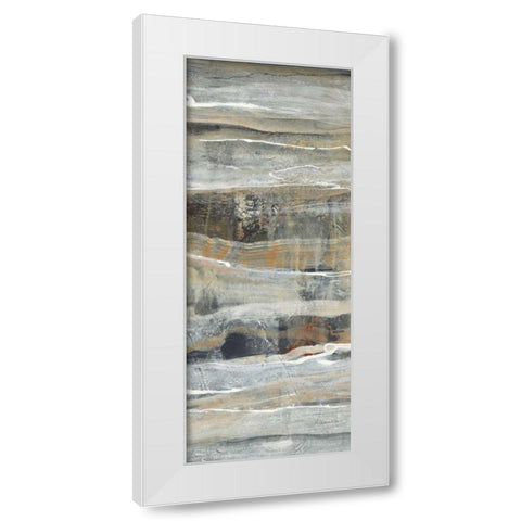 Spring Stream II White Modern Wood Framed Art Print by Hristova, Albena