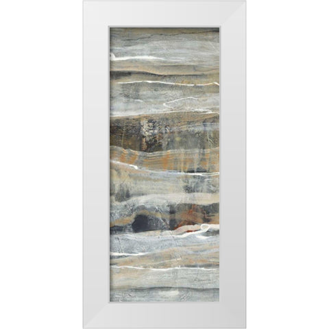 Spring Stream II White Modern Wood Framed Art Print by Hristova, Albena