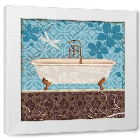 Eco Motif Bath II White Modern Wood Framed Art Print by Audit, Lisa