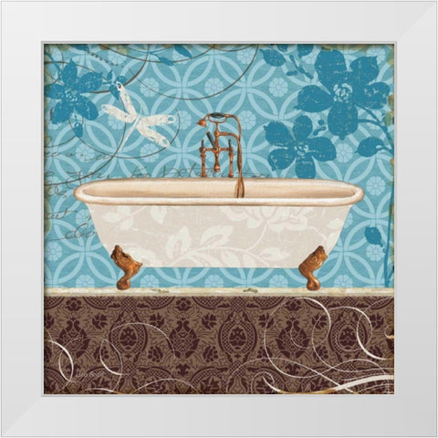 Eco Motif Bath II White Modern Wood Framed Art Print by Audit, Lisa