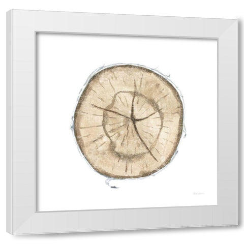 Natures Leaves VII White Modern Wood Framed Art Print by Grove, Beth
