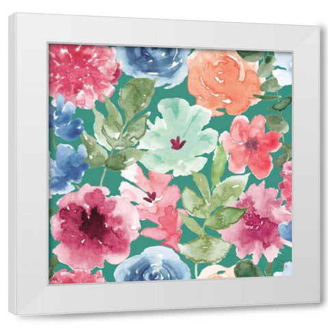 Bohemian Vibes Pattern IB White Modern Wood Framed Art Print by June, Dina