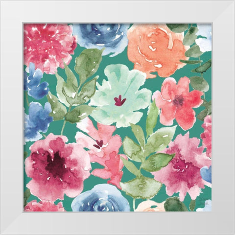 Bohemian Vibes Pattern IB White Modern Wood Framed Art Print by June, Dina