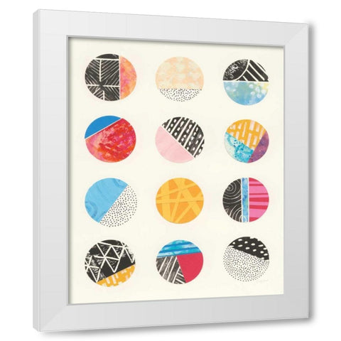 Repetition I White Modern Wood Framed Art Print by Prahl, Courtney