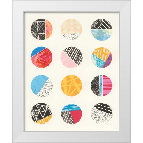 Repetition I White Modern Wood Framed Art Print by Prahl, Courtney