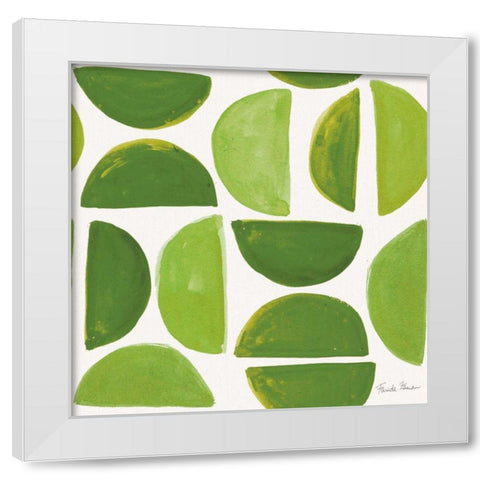 Neighborhood Holiday Pattern IIIB White Modern Wood Framed Art Print by Zaman, Farida