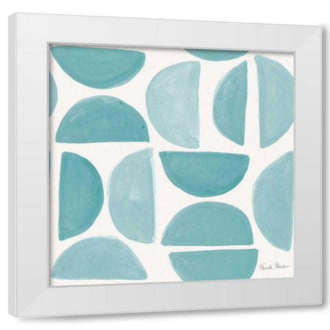 Neighborhood Holiday Pattern IIIC White Modern Wood Framed Art Print by Zaman, Farida