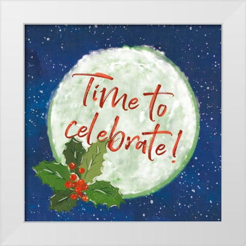 Hometown Holiday IV White Modern Wood Framed Art Print by Charron, Veronique