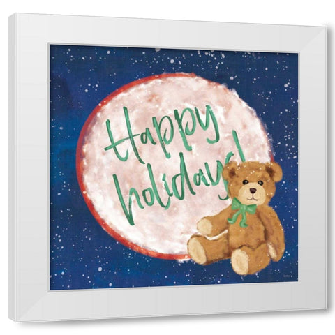 Hometown Holiday V White Modern Wood Framed Art Print by Charron, Veronique