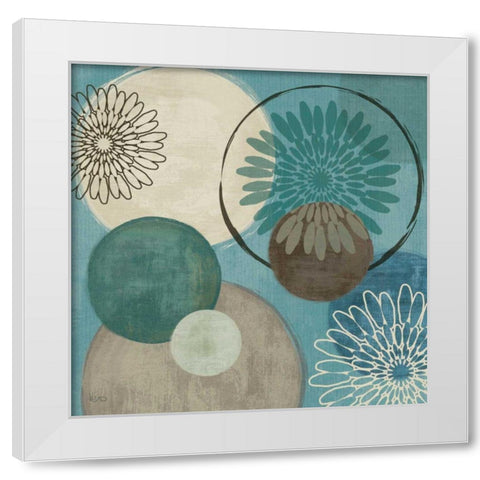 Flora Mood I White Modern Wood Framed Art Print by Charron, Veronique