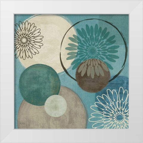 Flora Mood I White Modern Wood Framed Art Print by Charron, Veronique