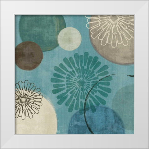 Flora Mood II White Modern Wood Framed Art Print by Charron, Veronique