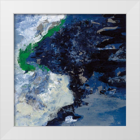 Northern Coast I White Modern Wood Framed Art Print by Vassileva, Silvia