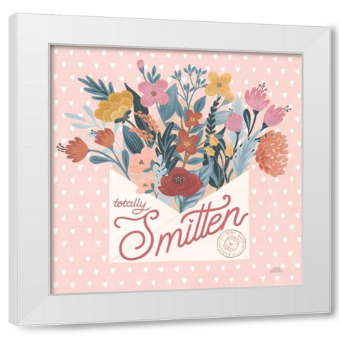 Love Letters III White Modern Wood Framed Art Print by Marshall, Laura