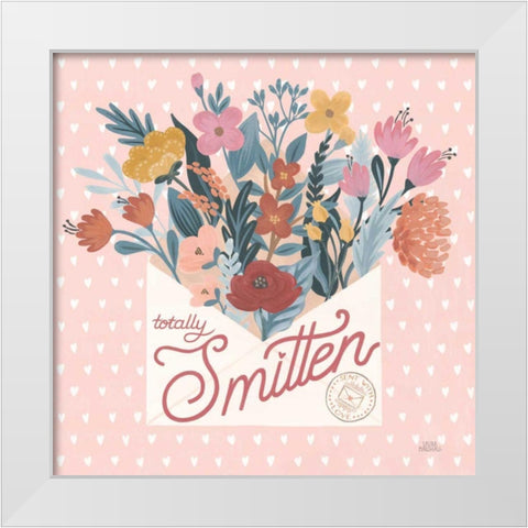 Love Letters III White Modern Wood Framed Art Print by Marshall, Laura
