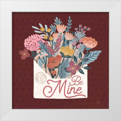 Love Letters IV White Modern Wood Framed Art Print by Marshall, Laura
