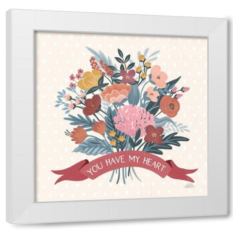 Love Letters XI White Modern Wood Framed Art Print by Marshall, Laura