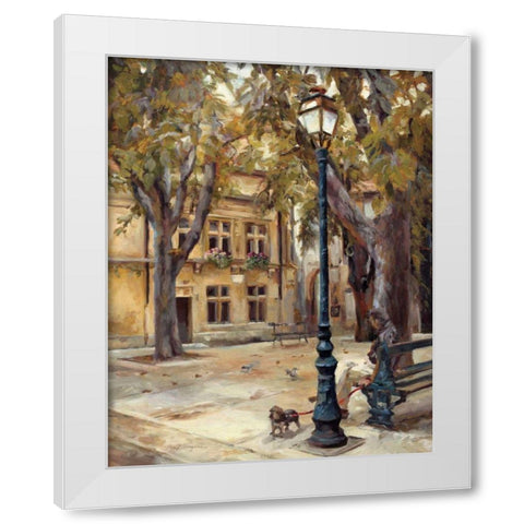 Provence Village II White Modern Wood Framed Art Print by Hageman, Marilyn