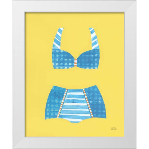 Bathing Beauties II Pastel White Modern Wood Framed Art Print by Averinos, Melissa