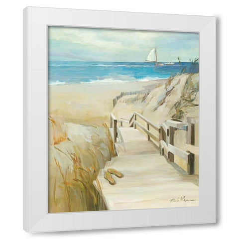 Coastal Escape White Modern Wood Framed Art Print by Hageman, Marilyn
