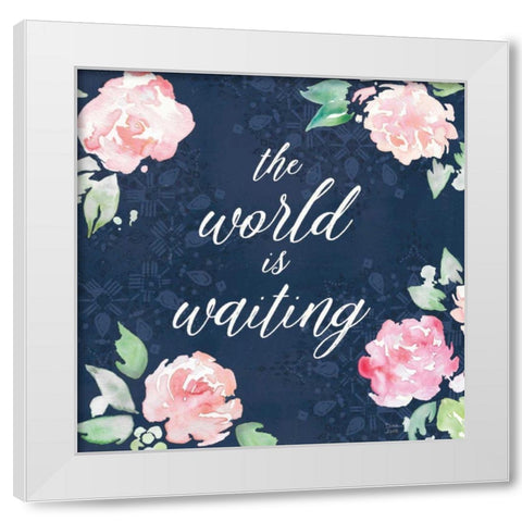 Moroccan Bouquet IV White Modern Wood Framed Art Print by June, Dina