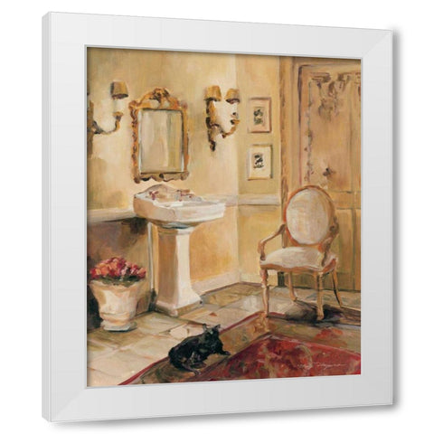 French Bath II White Modern Wood Framed Art Print by Hageman, Marilyn
