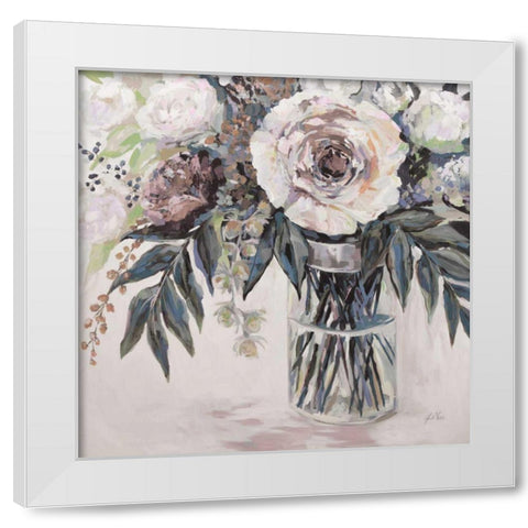 Elation Greige White Modern Wood Framed Art Print by Vertentes, Jeanette