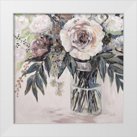 Elation Greige White Modern Wood Framed Art Print by Vertentes, Jeanette