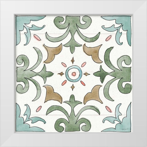 Country Love Pattern VII White Modern Wood Framed Art Print by Tavoletti, Anne