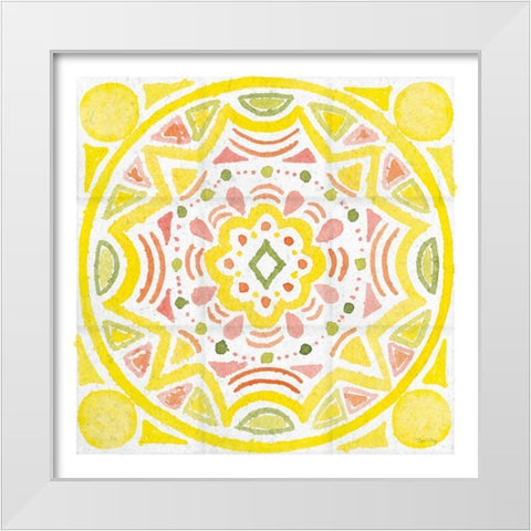 Citrus tile II v2 White Border White Modern Wood Framed Art Print by DeNeige, Elyse