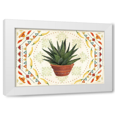 Tex Mex Fiesta II White Modern Wood Framed Art Print by Charron, Veronique