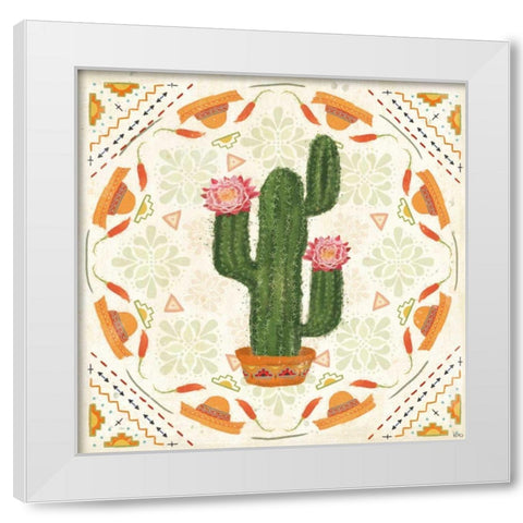 Tex Mex Fiesta V White Modern Wood Framed Art Print by Charron, Veronique