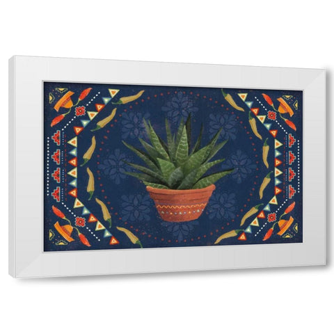 Tex Mex Fiesta II Dark White Modern Wood Framed Art Print by Charron, Veronique