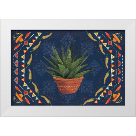 Tex Mex Fiesta II Dark White Modern Wood Framed Art Print by Charron, Veronique