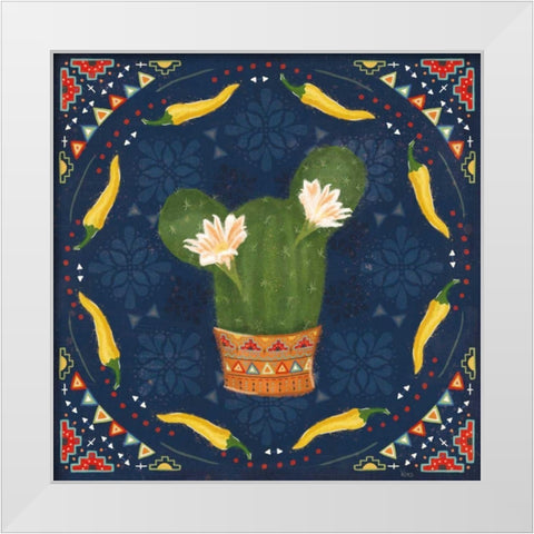 Tex Mex Fiesta IV Dark White Modern Wood Framed Art Print by Charron, Veronique