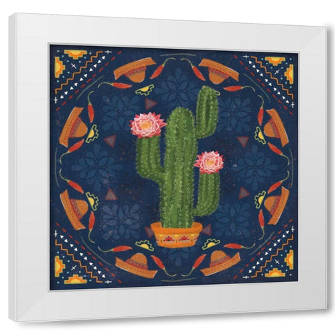 Tex Mex Fiesta V Dark White Modern Wood Framed Art Print by Charron, Veronique