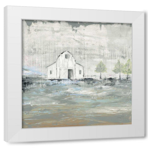 Iowa Barn I White Modern Wood Framed Art Print by Prahl, Courtney