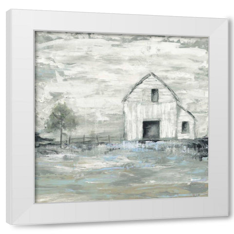 Iowa Barn II White Modern Wood Framed Art Print by Prahl, Courtney
