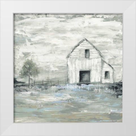 Iowa Barn II White Modern Wood Framed Art Print by Prahl, Courtney
