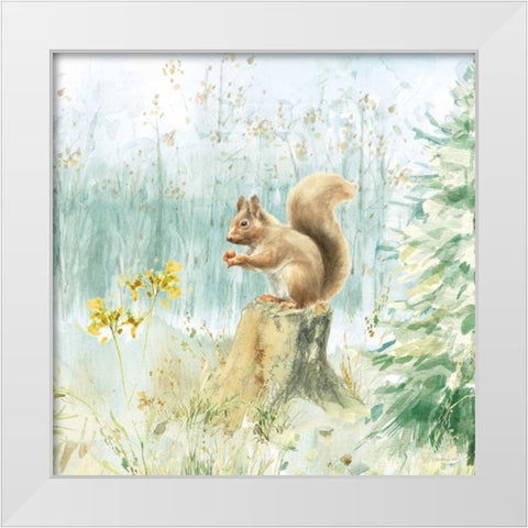 Meadows Edge VI White Modern Wood Framed Art Print by Nai, Danhui