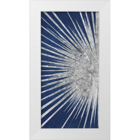 Sunburst II White Modern Wood Framed Art Print by Wild Apple Portfolio